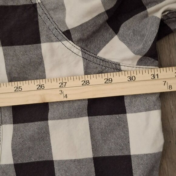 Rasco Mens Flame Resistant Shirt 4XL - Long Buffalo Plaid Black & White - Picture 6 of 7